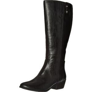NEW Dr. Scholl's Brilliance WIDE CALF Riding Boots Black Women's 10